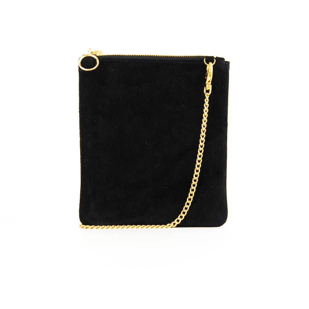 India - Suede Clutch Bag