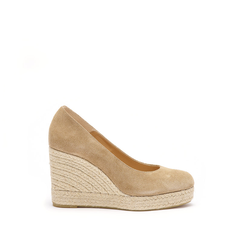 Renata Espadrille Wedge - Tan Suede – Dida Ritchie