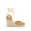 Sofia Espadrille Wedge - Tan Suede