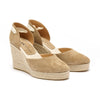 Sofia Espadrille Wedge - Tan Suede