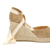 Sofia Espadrille Wedge - Tan Suede