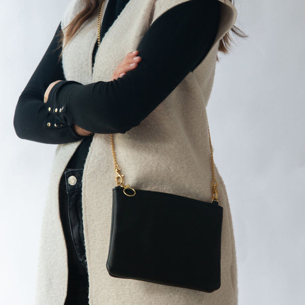 Cara - Leather Clutch Bag - Dida Ritchie