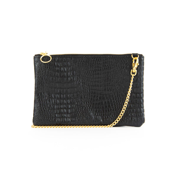 Fendi gold sale clutch