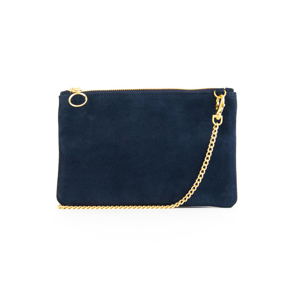 Camila Clutch in Amphora Italian Leather Backed Suede – oliveve