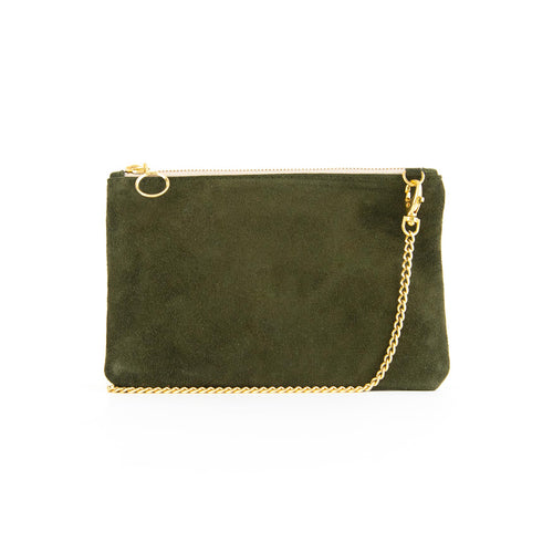 Rosa - Suede Clutch Bag - Dida Ritchie