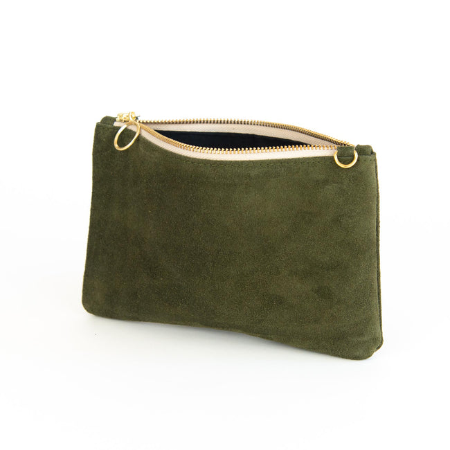 Rosa - Suede Clutch Bag - Dida Ritchie